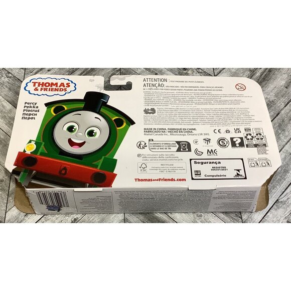 Thomas & Friends Motorized Percy Engine With Mail Car Percy - Picture 4 of 5